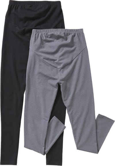 Vertbaudet Set van 2 zwangerschap-sportleggings in rekbare mesh