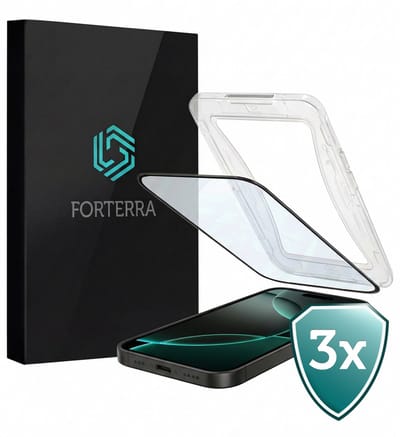 Screenprotector 3 Stuks - Geschikt voor Apple iPhone 16 Pro - Met Installatie Kit - Beschermglas - Gehard Glas - Tempered Glass - Screen Protector