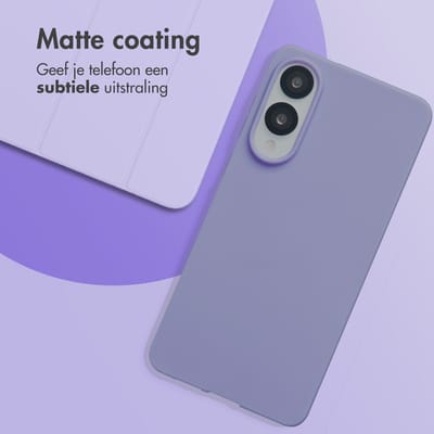 imoshion Hoesje - Geschikt voor Samsung Galaxy S25 Edge - Color Backcover - Tropical Violet