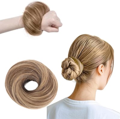 Zachte en Elastische Scrunchies voor Vrouwen - Haaraccessoires voor een Perfecte Bun en Stijlvolle Opsteekkapsels in Lichtbruin