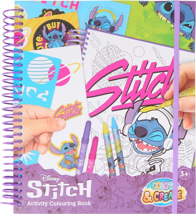 Canenco Disney Stitch Doeboek - Kleurboek met sjablonen en stiften