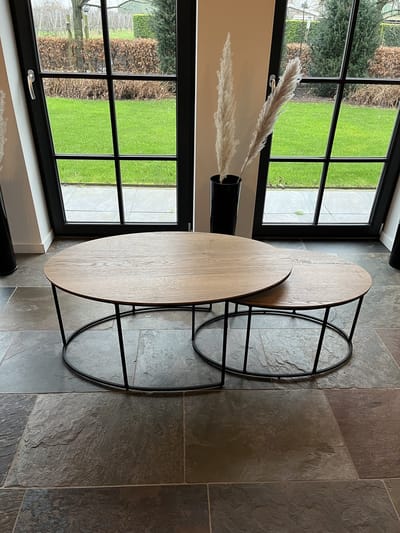 Maxfurn - Set ovale salontafel | kleur: Eiken