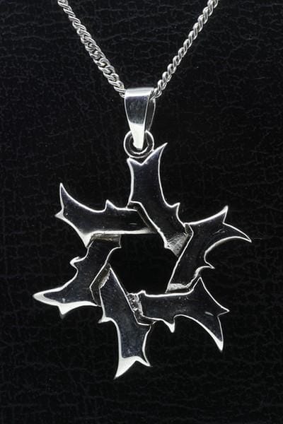 Zilveren Tribal 3 ketting hanger