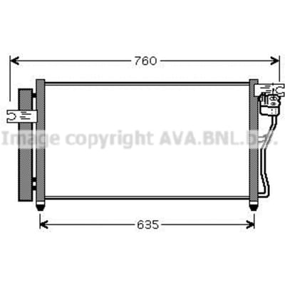 Condensator, airconditioning AVA COOLING HY5178D AVA