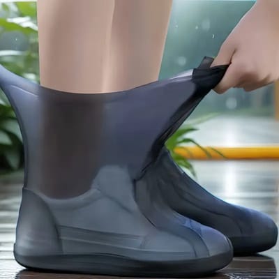 Waterdichte Siliconen Schoenovertrekken - Herbruikbare Rubberen Regenlaarzen - Antislip voor Regenachtige Dagen, 1 Paar - 34-40