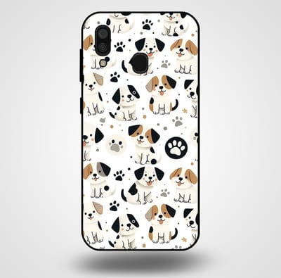 Smartphonica Telefoonhoesje voor Samsung Galaxy A30 met honden opdruk - TPU backcover case honden design geschikt voor Samsung Galaxy A30