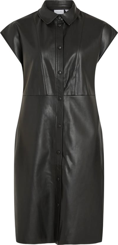 VILA VIODINE S/L COATED DRESS Dames Jurk - Maat 38