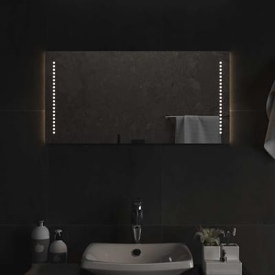 vidaXL - Badkamerspiegel - LED - 80x40 - cm