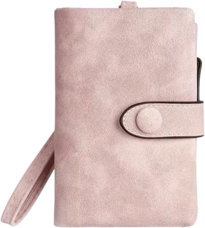 Innerlight® Dames Portemonnee - Roze - Veel pasjesvakken en ritssluiting - Portemonnee met RFID bescherming - Compacte Creditcardhouder Organiser - Ritsportemonnee - Duurzame Naadwerk