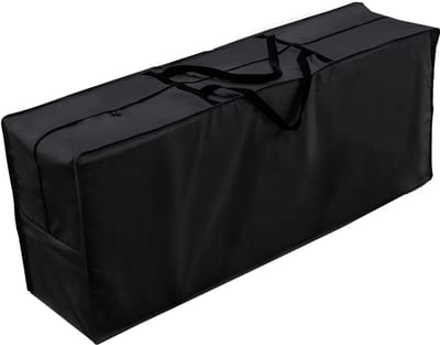 Dailygoods- Beschermhoes Waterafstotend - Opbergtas voor Tuinkussens - 250D Polyester - UV-Bescherming 30+ - Inclusief Draagriemen - Winterbestendig - Kussenopberger