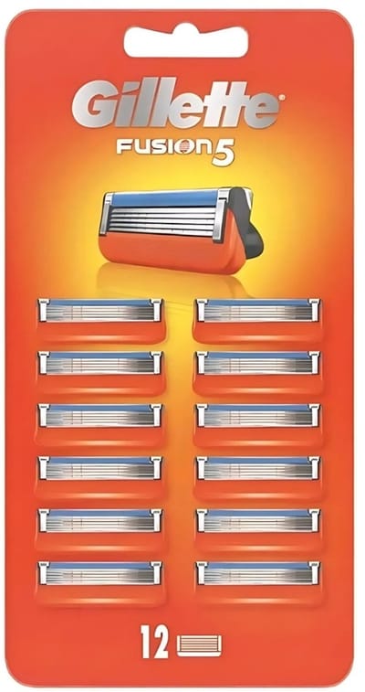 Gillette - Fusion 5 - Langdurige scherpte - 12 Navulscheermesjes