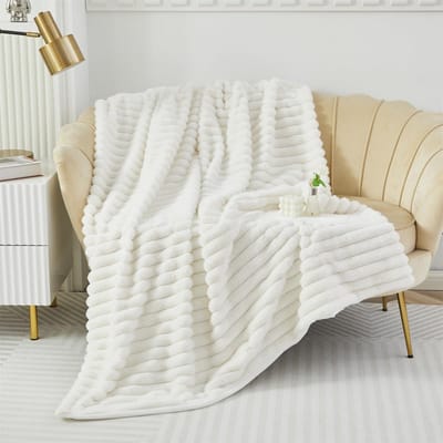 Unyqoos® Zachte en warme deken van imitatiebont voor bank, bed en stoel
