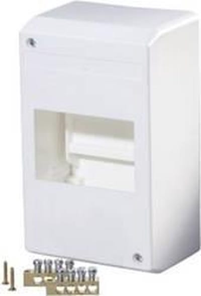 F-Tronic 7260013 KV04K Distributiekast Opbouw (op muur) Aantal groepen: 4 Aantal rijen: 1 Inhoud: 1 stuk(s)