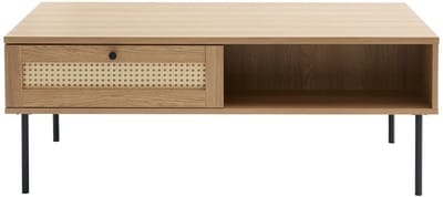 Salontafel Naturel Eiken - Rotan - 110x60x42cm - Pensacola - Giga Living