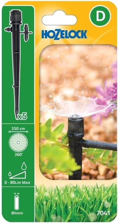 Set van 12 Verstelbare 360° Micro Sproeiers met Grondpin voor Tuinirrigatie
