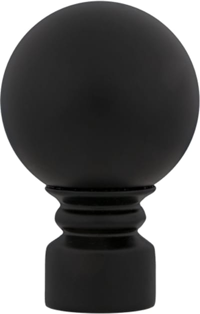 Megan roede eindknop bol – Ø19mm – 2 stuks – zwart