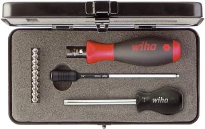 Wiha Momentschroevendraaierset TorqueVario®-S 0,8-5,0 Nm TORX®, TORX PLUS® 14-delig variabel instelbare momentbegrenzing incl. box - 34614