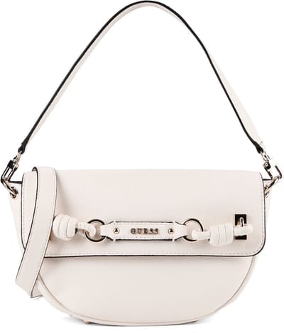 GUESS schoudertas Camelia Flap Shoulder Bag Cream White crème