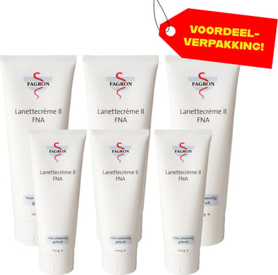 6x Fagron Lanettecrème II FNA - 100 ml - Voordeelverpakking!