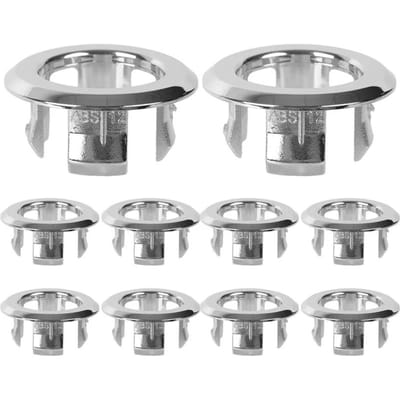 Ronde overloopafdekking voor wasbak, holle overloopring voor wastafel, badafvoerdop, afdekkappen voor de keuken, badkameraccessoires 1PC