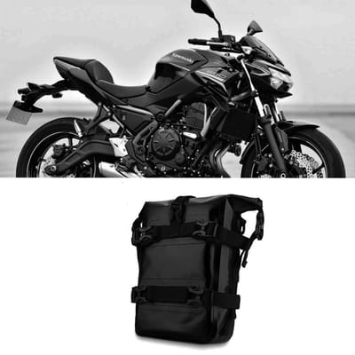 Dailygoods- Motortas 8 Liter - Waterdicht - Schoudertas/Zadeltas - Motorfiets Zijtas - Frametas - Compact 37x19x10 cm