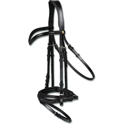 Waldhausen S-line Blackshine Hoofdstellen Zilver Full