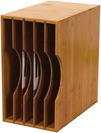 BA 40 presentation cabinet made of real bamboo wood for approx. 40 LP 33 revolutions