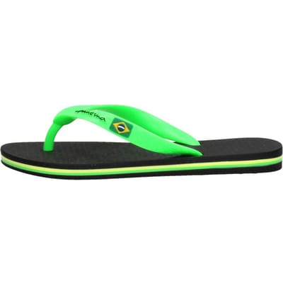 Ipanema Classic Brasil Kids Slippers Heren Junior - Green/Yellow - Maat 27/28