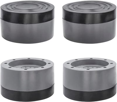 Anti-vibratie rubberen voetjes voor wasmachine, droger en vaatwasser - 4 stuks, geluiddemping en slipbestendig