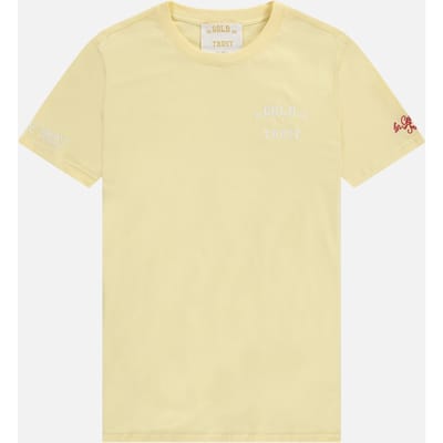 In Gold We Trust The Pusha Corn Husk Size: L | T-Shirts Outlet | Unisex | Geel