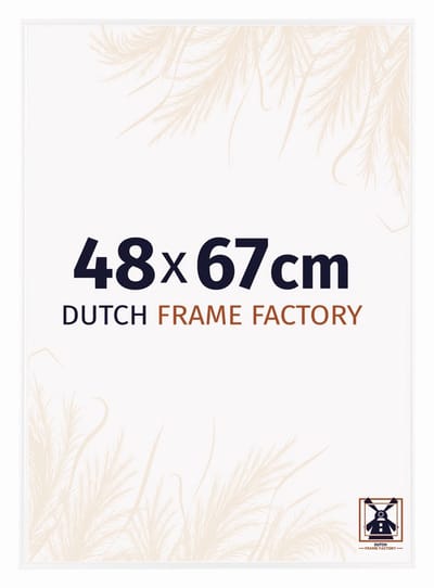 Fotolijst 48x67 cm - Kunststof - Wit Hoogglans - Easy