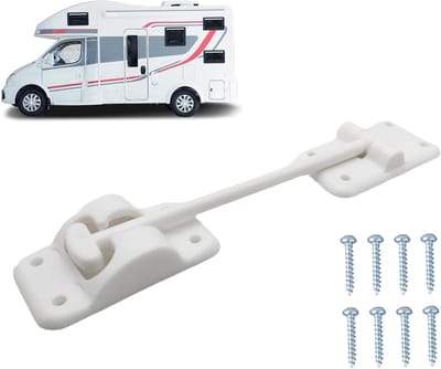 Deurstopper Camper - Deurhaak Aanhanger - Veilige Toegang Bieden - Verstelbare Greep - 11 x 6 x 3 cm - Zilverkleurig