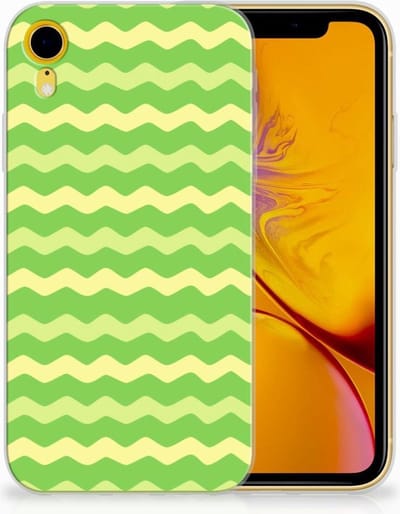 Apple iPhone Xr TPU bumper Waves Green