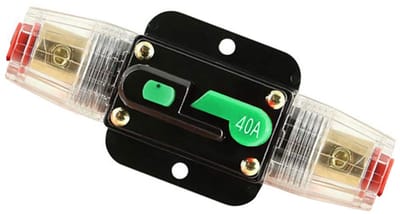 Automatische Zekering/Zekeringhouder met Handmatige Reset voor 12V-48V DC Systemen - Overstroombeveiliging