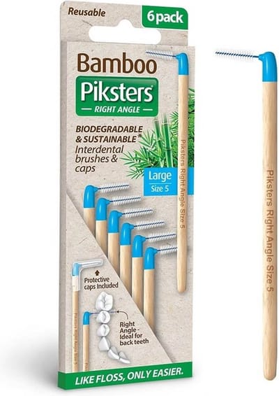 Bamboo Piksters Ragers Hoek Size 5 Large Blauw - 1 x 6 stuks