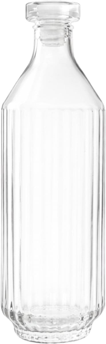 XLBoom Mila Fles 75cl Clear – Mondgeblazen glazen fles van 750ml – Verkrijgbaar in Amber | Clear | Dark Grey | Green – Design servies voor tafel