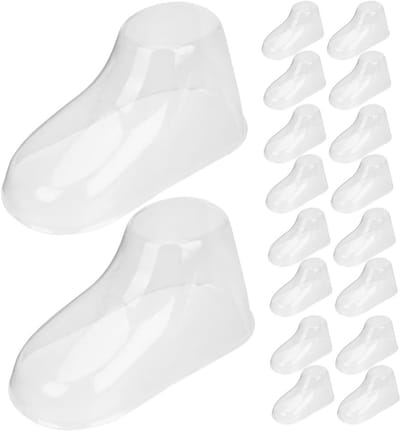 Allecto - Transparante plastic schoenstandaard - Kinderlaarzen en sokken - Perfect voor presentatie - Helder - Ondersteunt schoenvormen - Geschikt ...