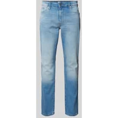 Only & Sons blauwe heren jeans   Stonewash wassing   Regular fit   5-Pocket zakken   Knoop- en ritssluiting   Regular waist Blauw 29/30