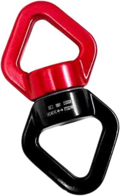 Roterende Connector - Draaibare Haak - Fitness Training - 360 Graden Rotatie - 5.5 cm - Rood Zwart
