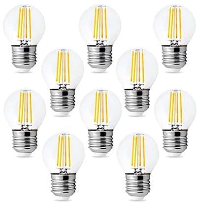 Kwazar Luminaire SET 10x LED-lampen Filament E27 G45 4W 430lm Gloeidraad Warmwit Edison-lamp Verlichting
