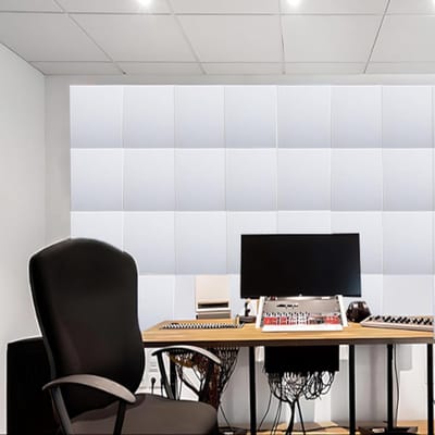 Candala Akoestische panelen, zelfklevend, vierkant, geluidsabsorberend, 30 x 30 x 1 cm, zeer dichte polyestervezel, voor akoestische behandeling, studio, kantoor, e-sportkamer en wanddecoratie
