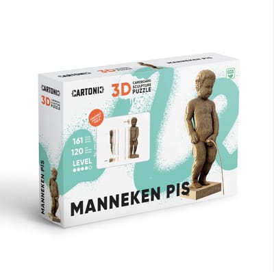Cartonic-Manneken Pis- 3D puzzel-puzzle- kinderen en volwassenen- jong en oud