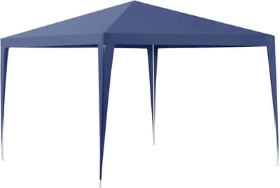 Partytent Tuin - Feesttent Paviljoen - Buitenfeesten Bescherming - Waterafstotend Materiaal - 300x300x255 cm - Donkerblauw