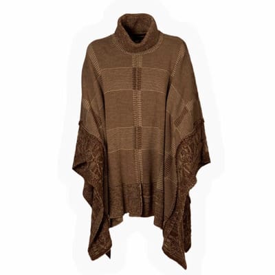 Pasion Morena Squares Regenjas Bruin M Vrouw