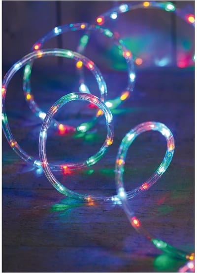 2x Feest verlichting lichtslangen 216 lampjes gekleurd 9 mtr - Voor binnen en buiten gebruik - Slangverlichting - Lichtsnoer