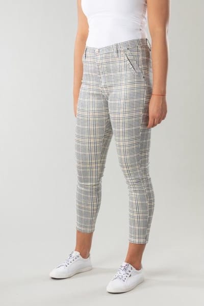 New Star 7/8 broek Aberdeen gele ruit - maat 30