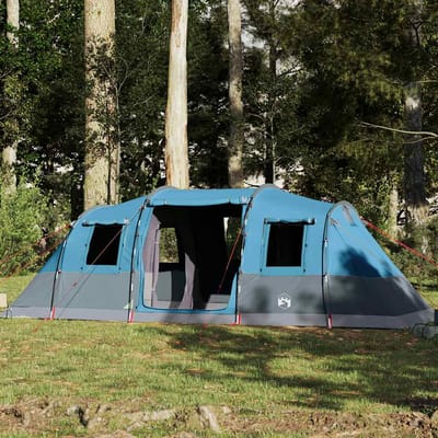 Vidaxl Tente Familiale, Tunnel, 6 Personnes, Bleu, Imperméable