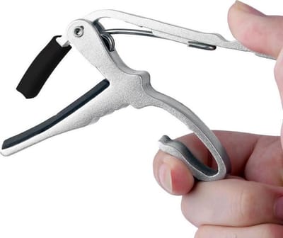CHPN - Capo - Gitaar Capo - Gitaarklem - Muziek-Instrumenten - Akoestisch/Elektrisch - Zilver- Gitaar accessoire - Muziekinstrument gereedschap