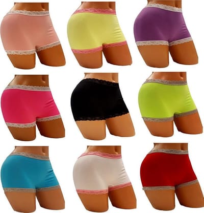 lage dames boxers met kant - hipster model - maat s/m