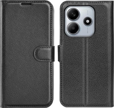 Coverup Hoesje - Geschikt voor Xiaomi Redmi Note 14 5G Hoesje - Coverup Book Case - Zwart
